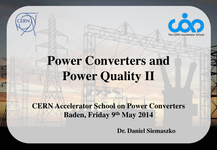 power converters and power quality ii