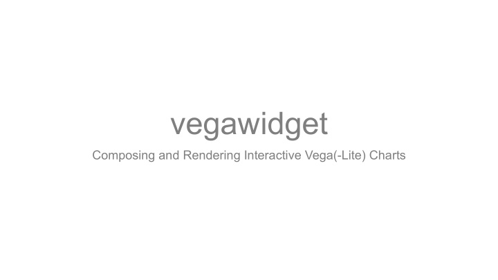 vegawidget