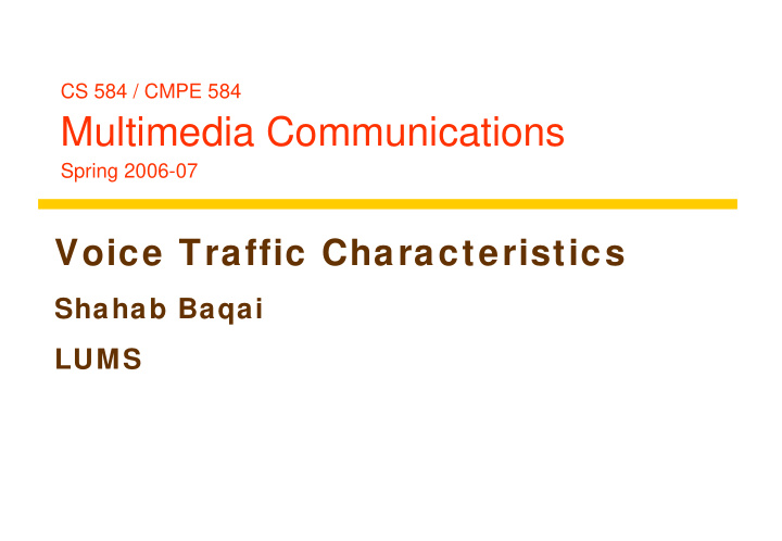 multimedia communications