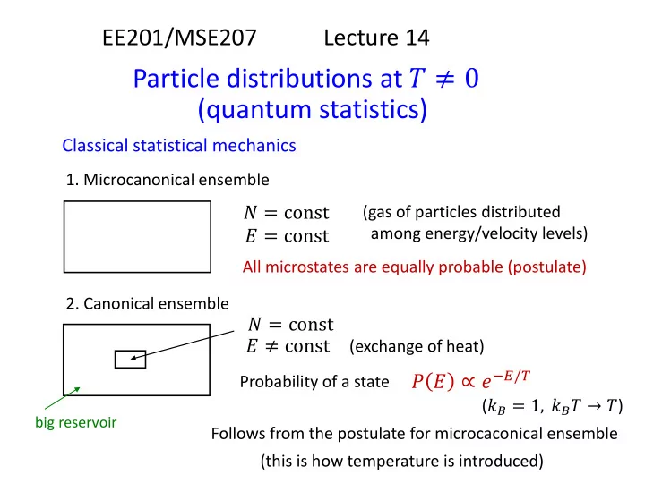 quantum statistics