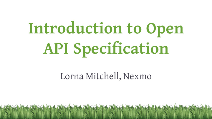 introduction to open api specification