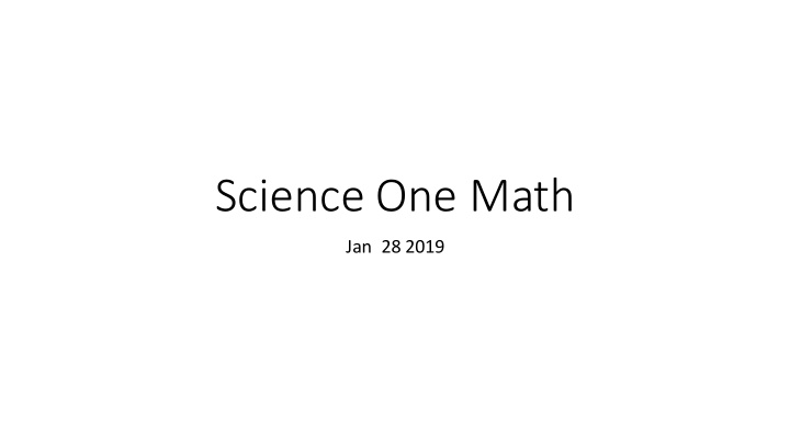 science one math