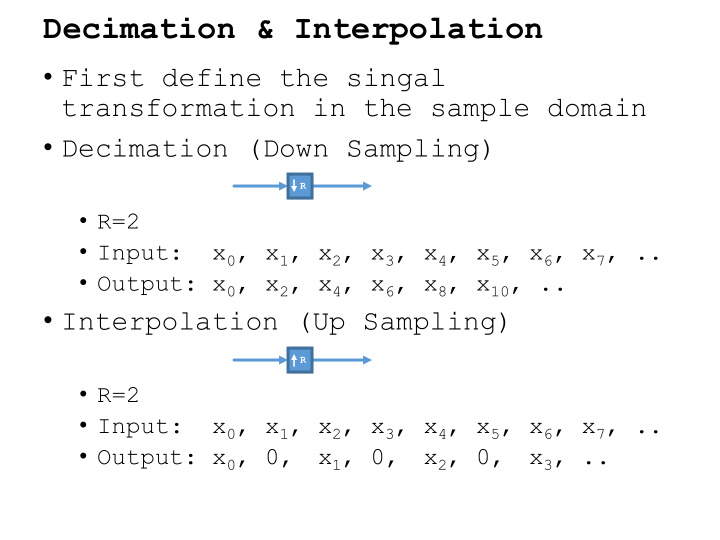 decimation interpolation