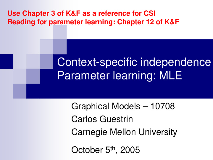 context specific independence parameter learning mle