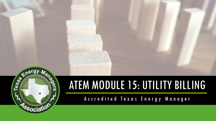 atem module 15 utility billing