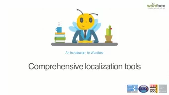 Comprehensive localization tools  Roadmap  This slideshow will take you  About  Wordbee  Beebox