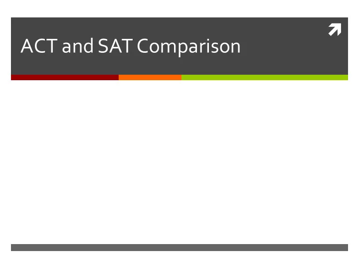 act and sat comparison background