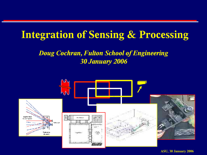 integration of sensing processing