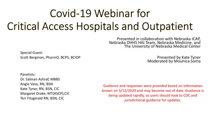 presented in collaboration with nebraska icap nebraska
