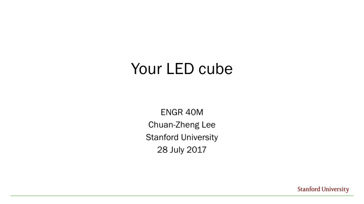 your led cube