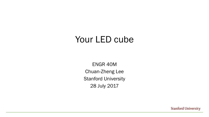 your led cube
