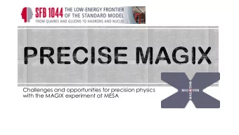 Challenges and opportunities for precision physics  with the MAGIX experiment at MESA  Project P1