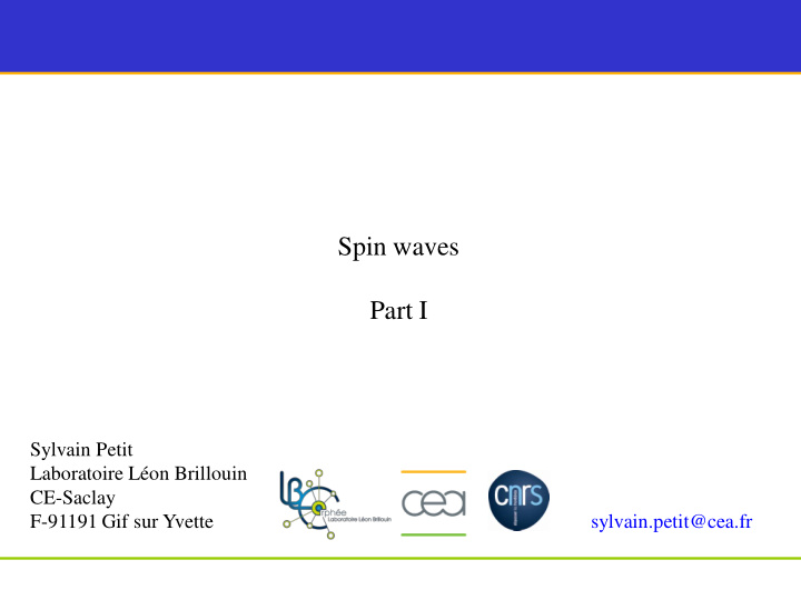 spin waves