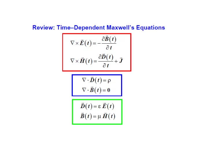 material constants uniform isotropic media generalized