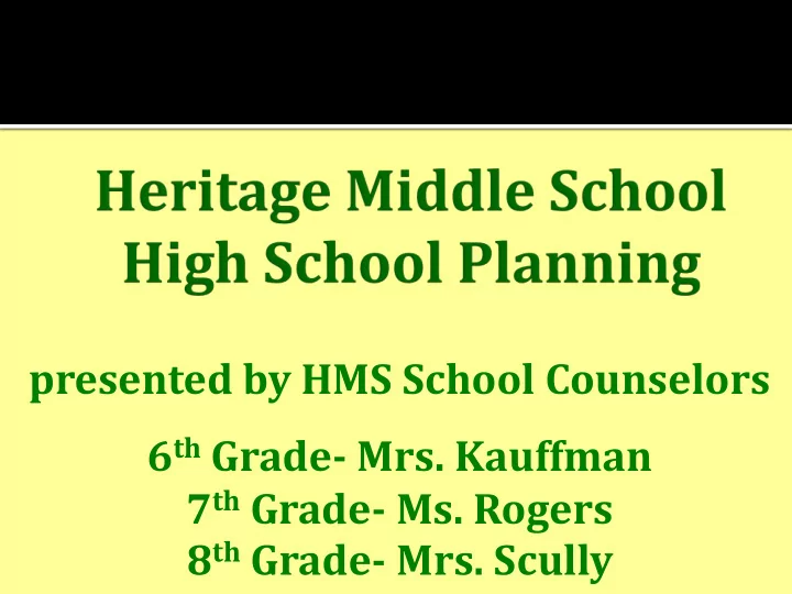 6 th grade mrs kauffman