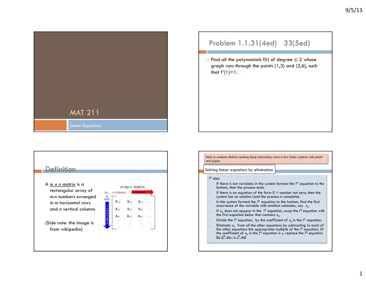 problem 1 1 31 4ed 33 5ed