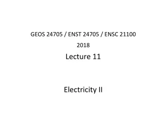 2018  Lecture 11  Electricity II  Motor and generator are converse of each other 1) Generator