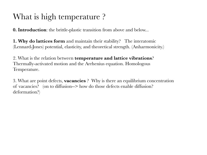 what is high temperature