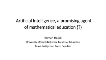 Arti  rtific  icia  ial In  Intelli  ligence, a  a pr  promis  isin  ing ag  agent  t  of  of math