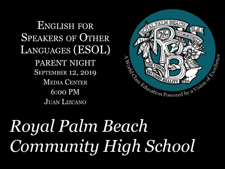royal palm beach community high school agenda