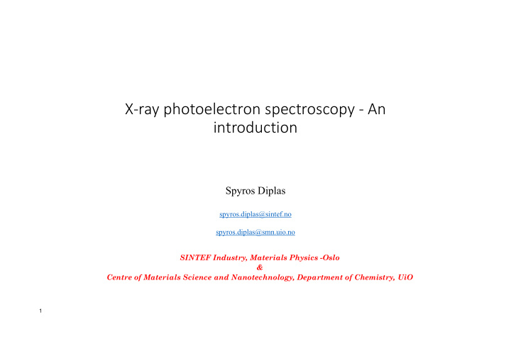 x ray photoelectron spectroscopy an introduction