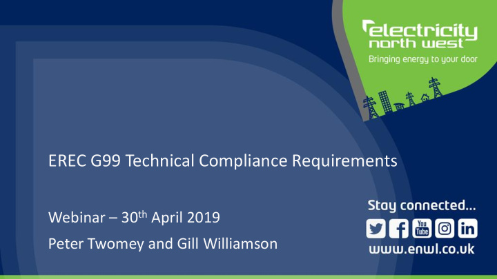 erec g99 technical compliance requirements