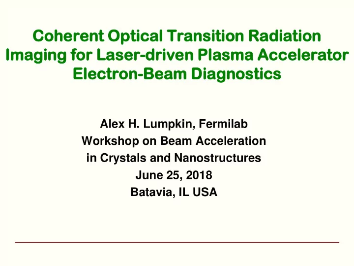 el electron ctron beam eam dia iagnostics gnostics
