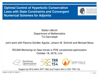 Optimal Control of Hyperbolic Conservation  Laws with State Constraints and Convergent  Numerical
