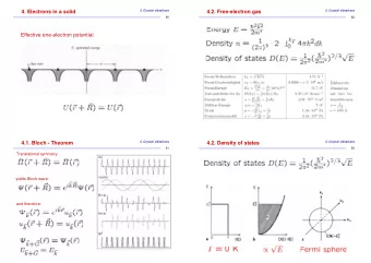 4. Electrons in a solid  3. Crystal vibrations  4.2. Free-electron gas  3. Crystal vibrations  90