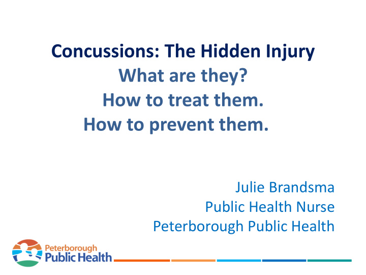 concussions the hidden injury what are they how to treat