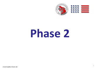 Phase 2  1  cmarinas@uni-bonn.de  Phase 2  Phase 2: BEAST and partial  Belle II  Phase 3: Full