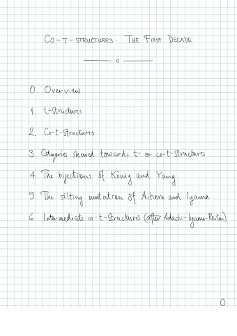 ttructnres  structures - t  2.  Co  - - t  towards  structure  3.  t  skewed  Categories  co  -  or
