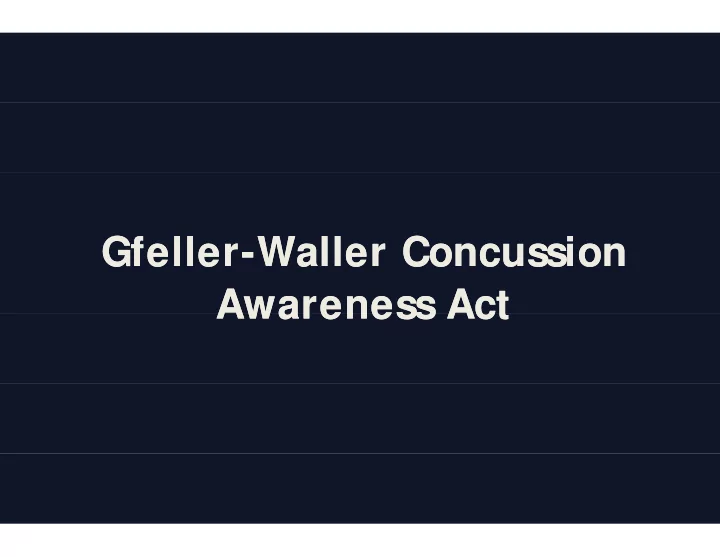 gfeller waller conc ssion gfeller waller conc ssion