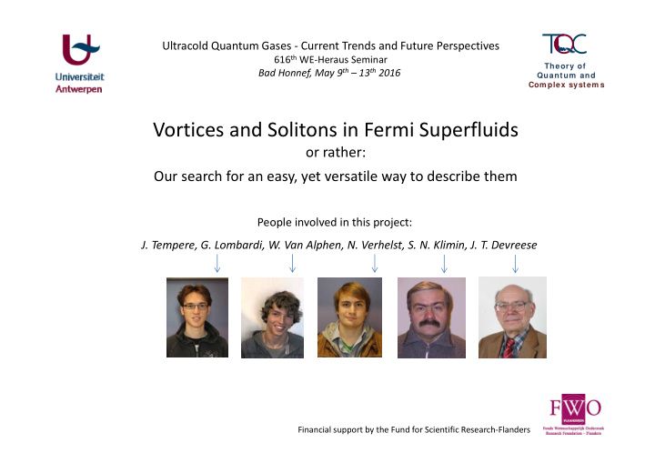 vortices and solitons in fermi superfluids