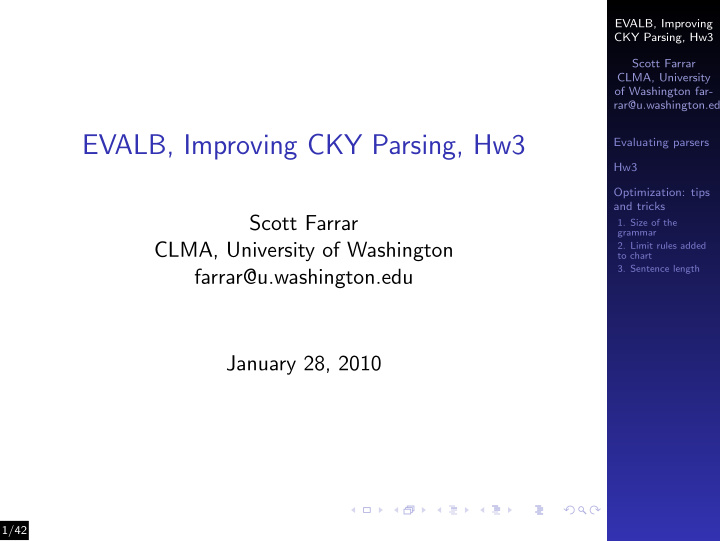evalb improving cky parsing hw3