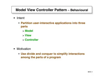 Participants  1    Model   The part that does the actual computation, data