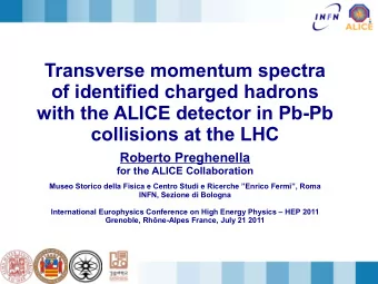Transverse momentum spectra  of identified charged hadrons  with the ALICE detector in Pb-Pb