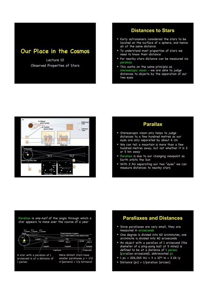 our our place place in in the the cosmos cosmos