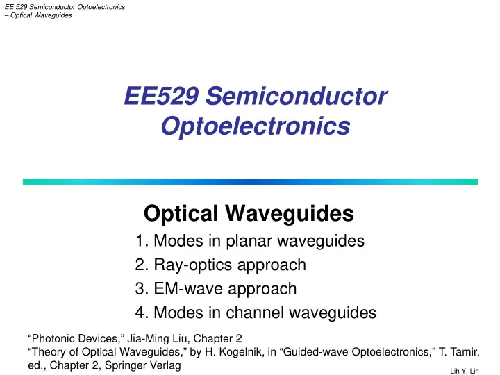 ee529 semiconductor optoelectronics