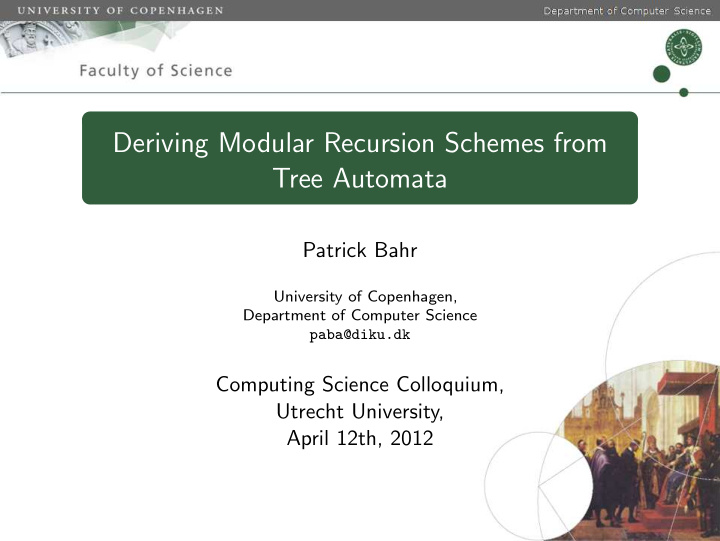deriving modular recursion schemes from tree automata