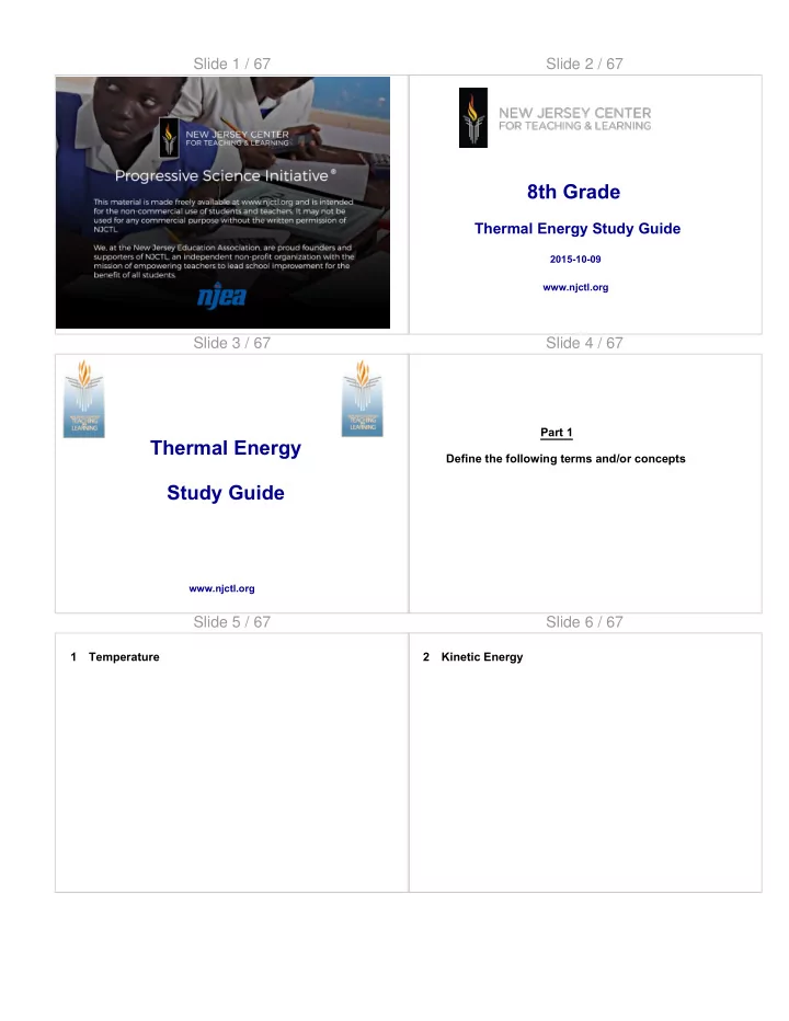 thermal energy