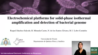 Electrochemical platforms for solid-phase isothermal  amplification and detection of bacterial