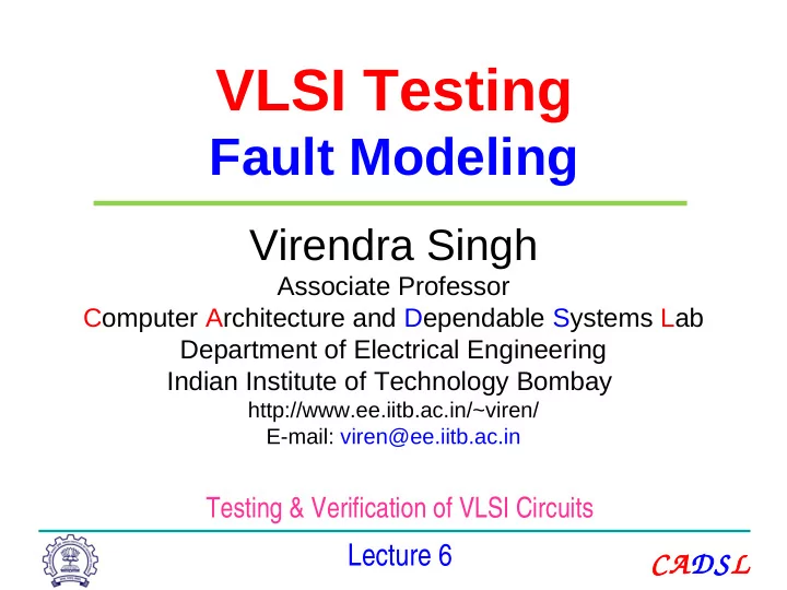 vlsi testing