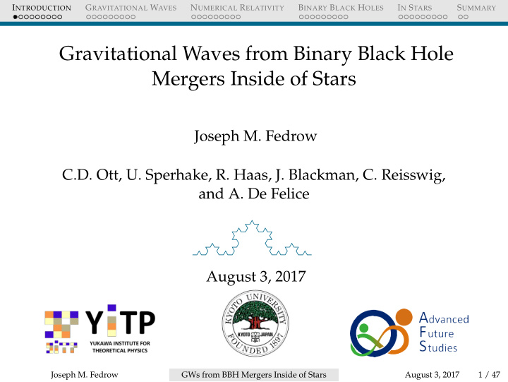 gravitational waves from binary black hole mergers inside
