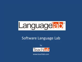 Software Language Lab  by  www.teachlab.com  The control graphs appear with the icons of the