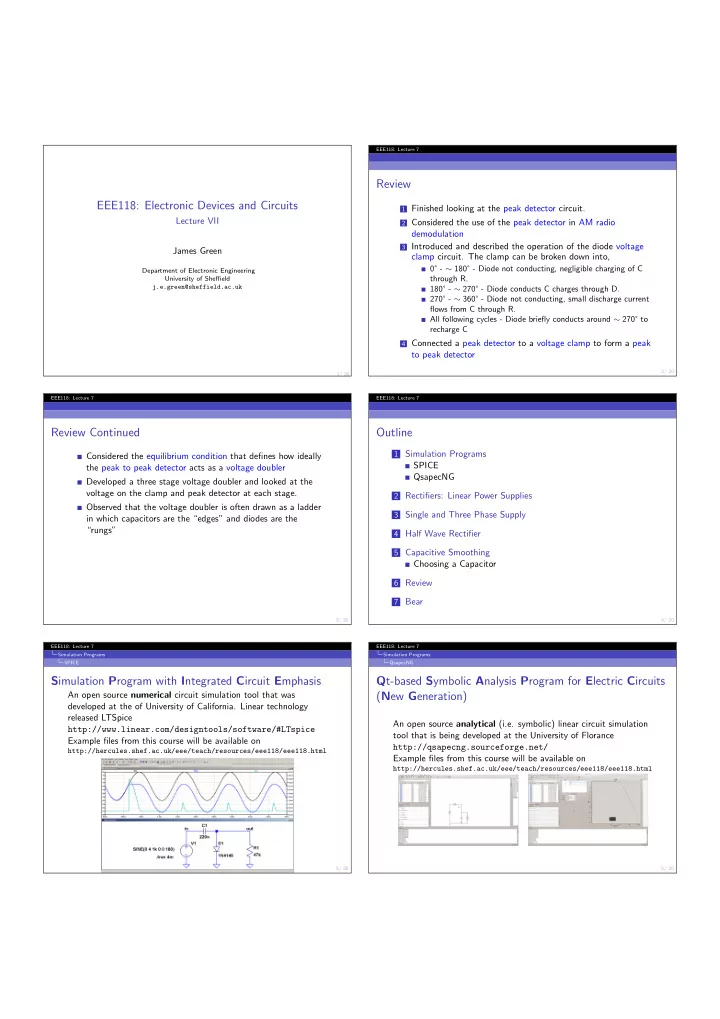 review eee118 electronic devices and circuits