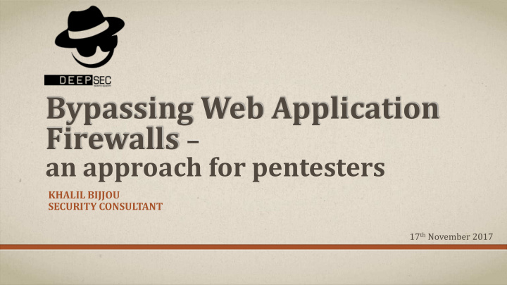 bypassing web application