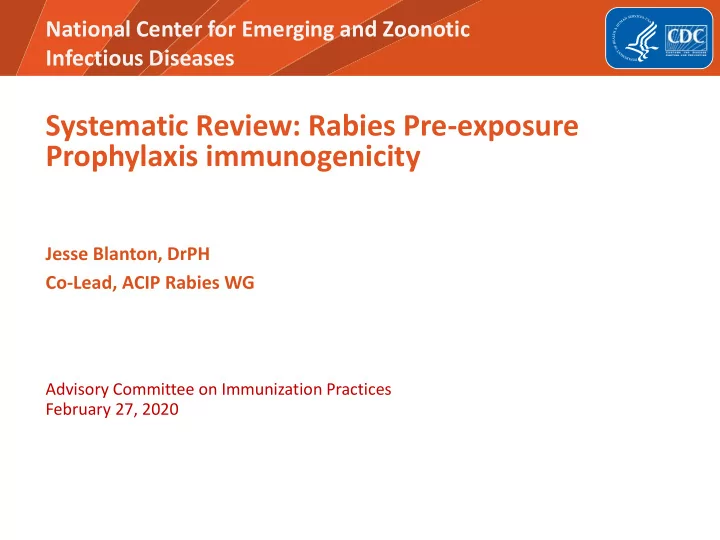 systematic review rabies pre exposure prophylaxis