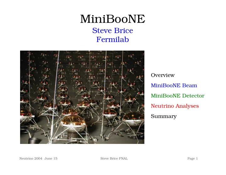 miniboone