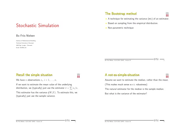 stochastic simulation
